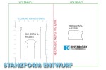 Anfang: Konstruktion der Stanzform im CAD