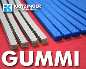 Gummierung einer Stanzform